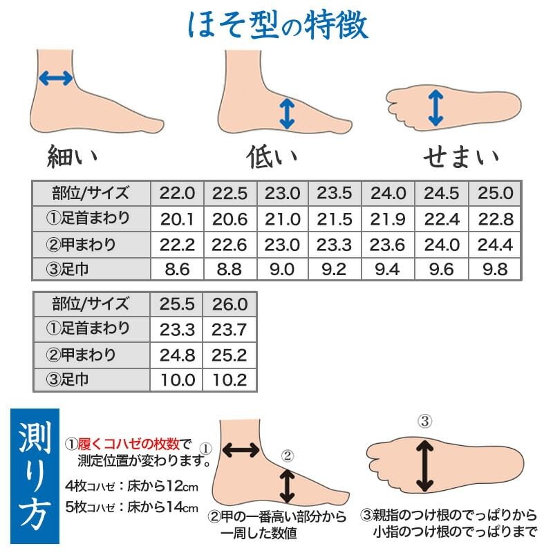 Fukusuke 7003-000 Cotton Calico Tabi Socks, 4 Pieces, Kofobe, Sarashi