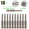 Opcloud T25 Impact Screwdriver Bit Set, 10 Pieces 2”S2 Steel