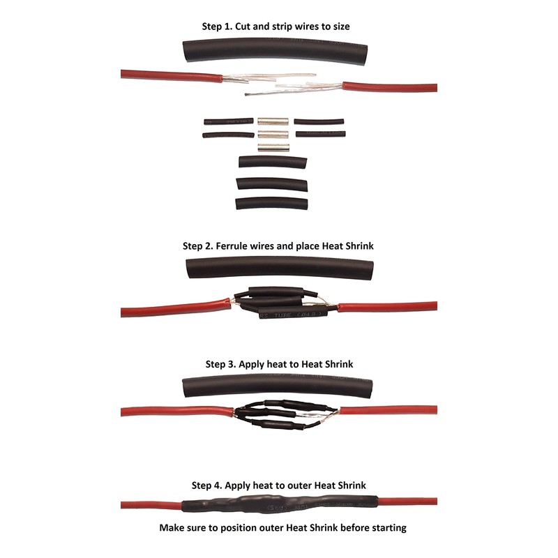 LuxHeat Floor Heating Single Splice Kit for Floor Heating Cables