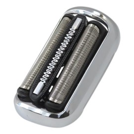 73S Silver Series 5/6 Electric Shaver Head w/Plastic Sealed Packaging Replacement 6075Cc 6020S for Br-aun Series 5/6 Br-aun Shaver 53B 50-R1000S/50-B1300S by Qbahip