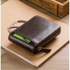BULLCAPTAIN Genuine Leather Men Wallet with ID Window RFID Blocking