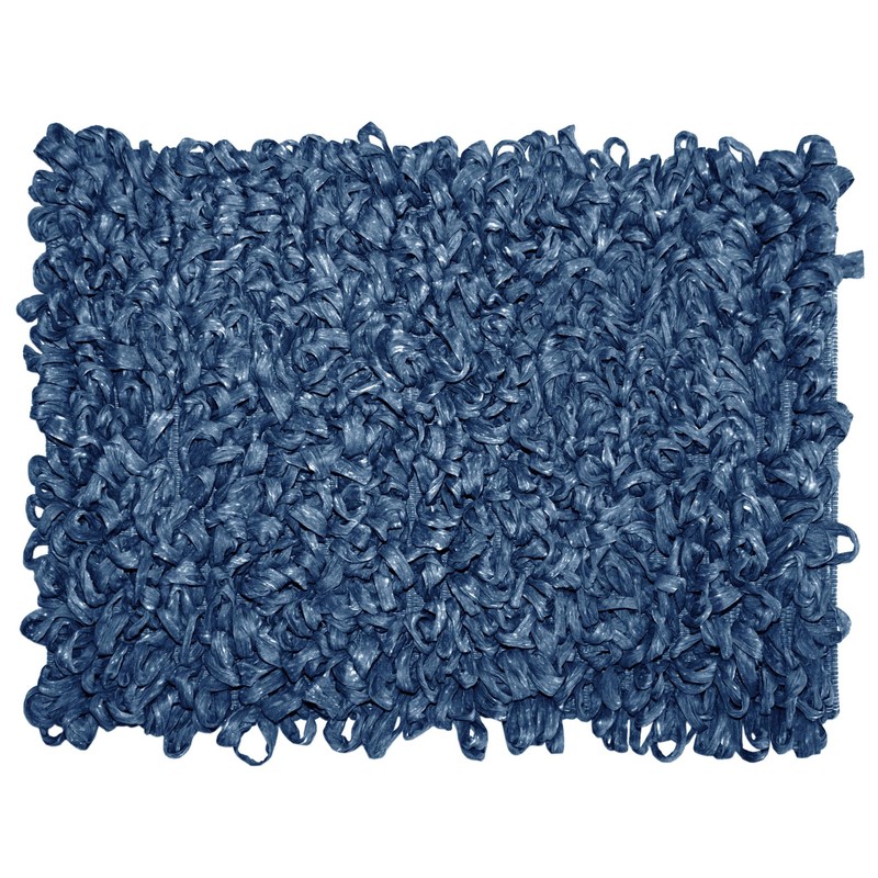 Lashuma Badezimmer Teppich Jeansblau, geeignet für Fußbodenheizung 50x70 cm