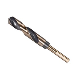 CoCud Reduced Shank Rotation Drill Bits 17 mm Cutting Edge Titanium and Nitride Coated High-Speed Steel 4341 - (Applications: for Stainless Steel Drilling Machine)