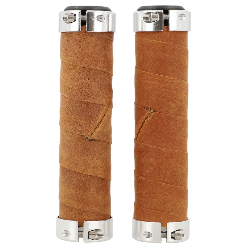 Gusti Maximilian S. Genuine Leather Handlebar Grip Bicycle Handle Brown