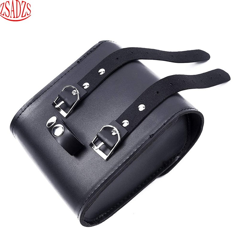 ZSADZS Motorcycle Side Bag Luxury Tool Bag Travel Touring Leather