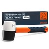 Presch Rubber Mallet Black/White 450g - Mallet Hammer with fibreglass