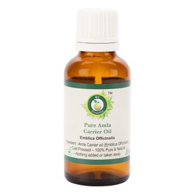 R V Essential Pure Amla Oil 5ml (0.169oz)- Emblica Officinalis (100% Pure and Natural Rare Herb Series)