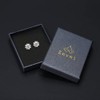 8.4mm Yellow Gold Cubic Zirconia 14K Gold Diamond Stud Earrings
