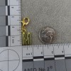 Pemby Studio Initial LETTER M Charm Zipper Pull Keychain Add