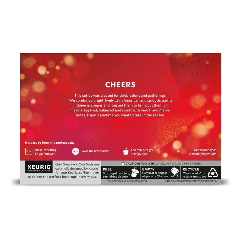 Starbucks Holiday Blend K-cups Coffee (Holiday Blend, 10 Count (Pack