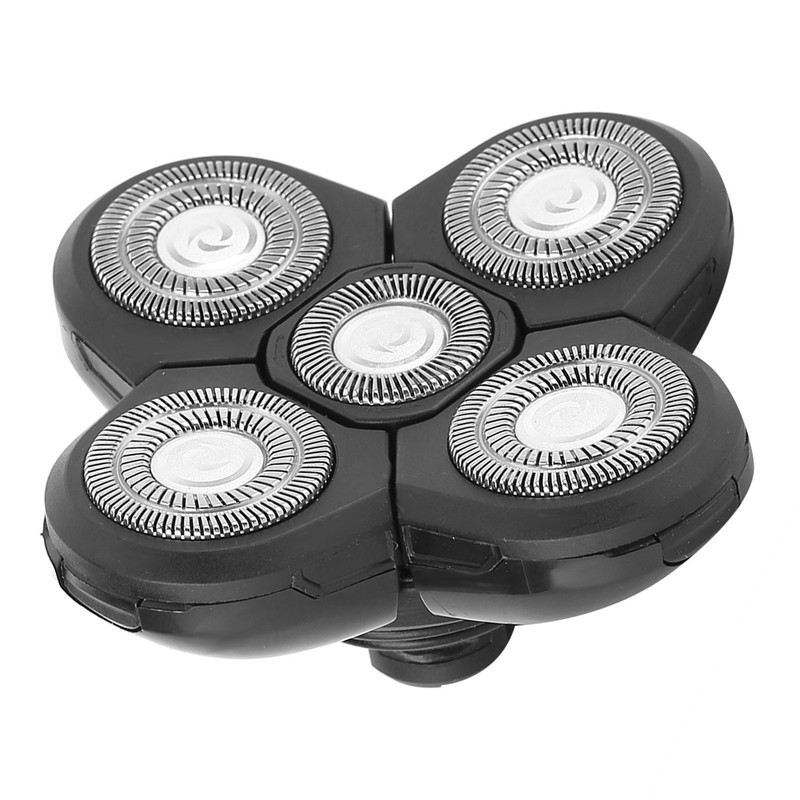 Electric Beard Shaver 5 Blade Rotating Head Waterproof Accessory Replacement