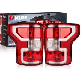 OKLPF OKLPF Rear Brake Tail Light Compatible With 2018 2019 2020 Ford F150 F-150 Replace JL3Z-13404-H JL3Z-13405-H,Replace Red Taillight Assembly,Included Bulbs and Harness,Driver and Passenger Side
