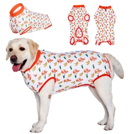 LovinPet Cone of Shame Alternatives: Spay Suit for Female Dog Female & Male Anti-Licking Protection Full Body Coverage for Anti-Shedding