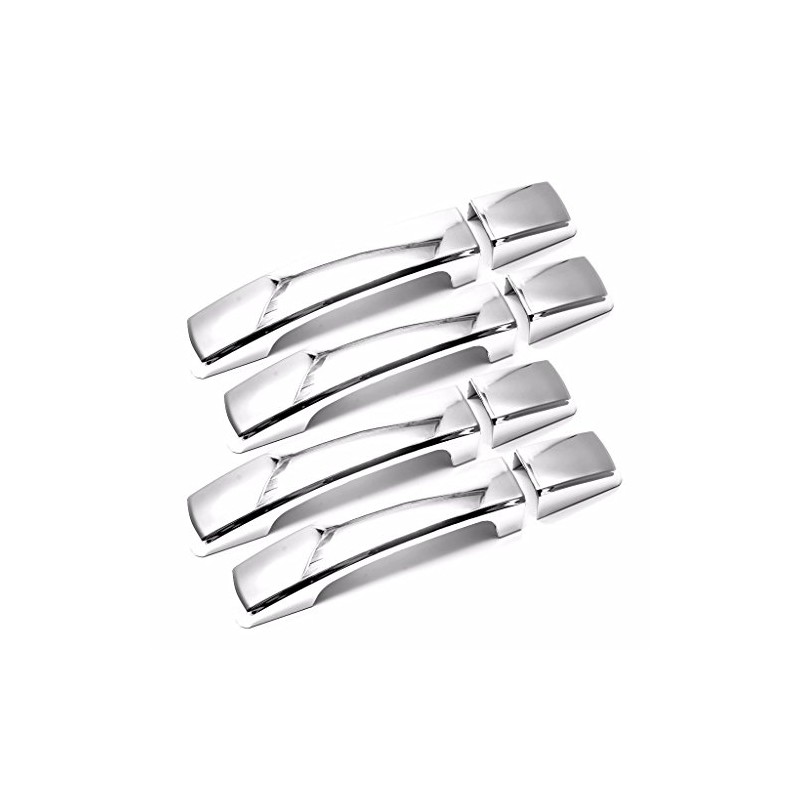 Sizver Chrome Door handle cover For 2006-2010 Land Rover Range
