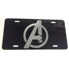 BLVD Avengers LOGO Car Tag Diamond Etched on Aluminum License Plate