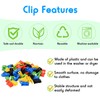 Pack of 50 Colourful Sock Clips for Washing Machine and
