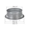 PATIKIL 6 Inch Duct Connector Flange, 2 Pack Metal Fitting