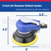 5 Inch Air Random Orbital Sander, Pneumatic Palm Sander tool