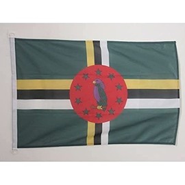 Dominica NAUTICAL Flag 18'' x 12'' - Dominican flags 30 x 45 cm - Banner 12x18 in for boat - AZ FLAG