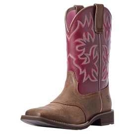 ARIAT BMVY9 Womens Delilah Western Boot Java/Burgundy 8