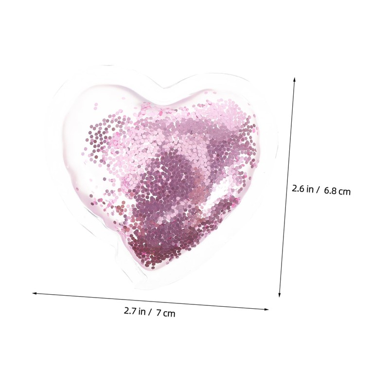 NOLITOY Eye Cool Pad Set 4pcs Heart Shape Gel Eye