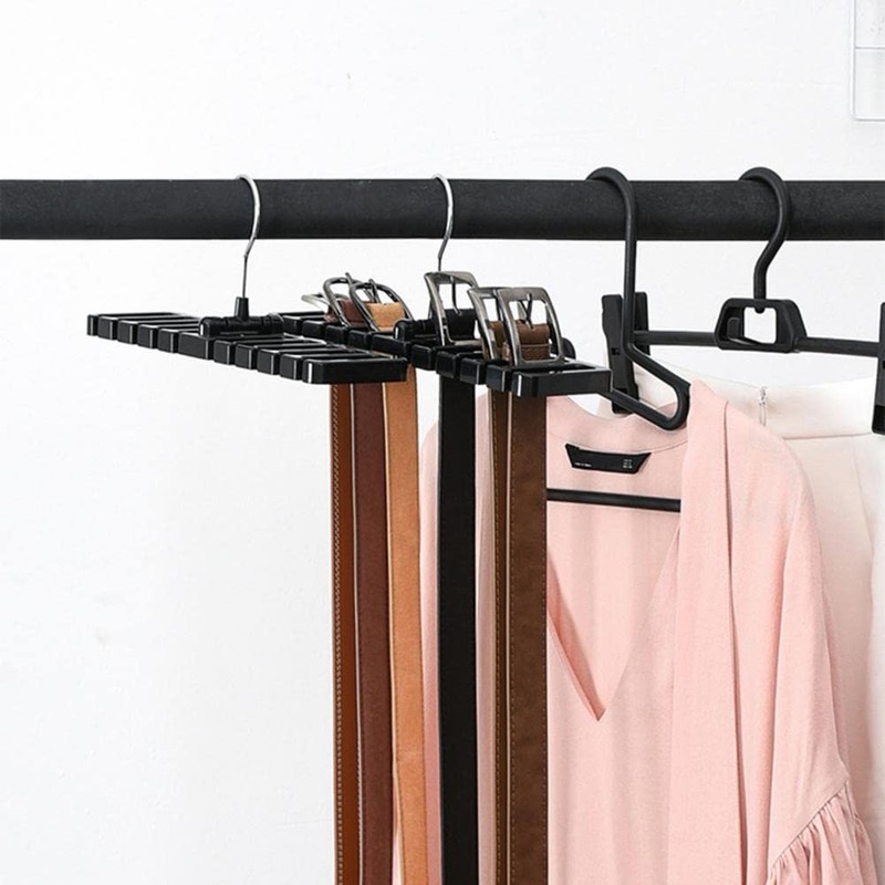 Belt Holder Tie Holder with 10 Slots for Ties and