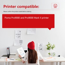 CLI-8 8 Color Multi Pack Ink Tank 8-Pack Vowdic Compatible Replacement for Canon CLI-8 Ink Cartridges with Pixma Pro9000 and Pro9000 Mark II Printer (1BK 1C 1M 1Y 1PC 1PM 1R 1G)