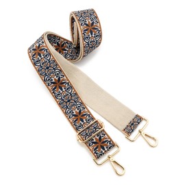 Wide Shoulder Strap Adjustable Replacement Belt Guitar Style Crossbody Bag Handbag Strap Multicolor Canvas Straps(Wide:2in)(Color77)