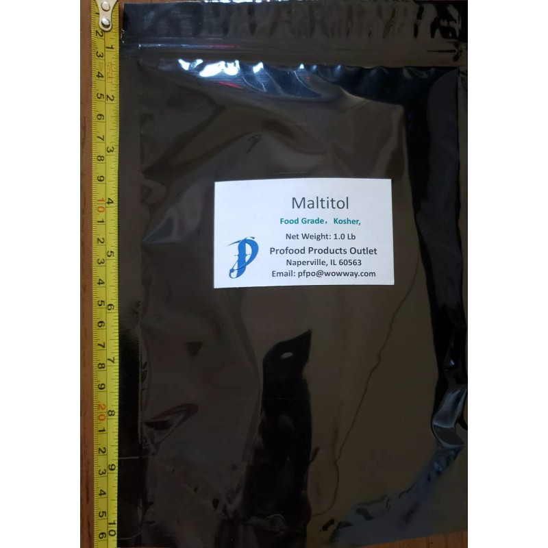 PFPO Maltitol Powder -1.0 lb, Low Calorie sugar substitute, ~80%