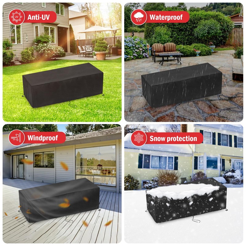 Youlvy Fire Pit Cover Rectangular 48 Inch,Propane Gas Fire Pit