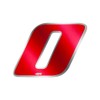 Quattroerre Racing Number 0 Anodized Medium, Red