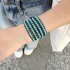 KELITCH 5 Wraps Synthetic Turquoise Luxury Chic Handmade Necklace –