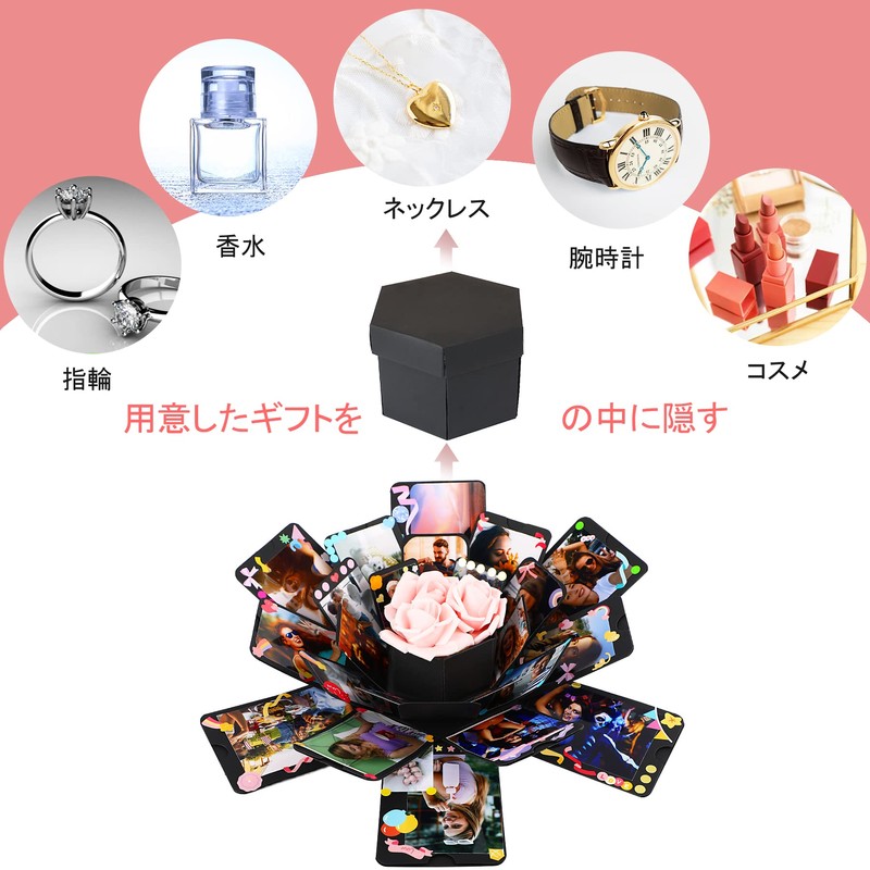 JANLOFO Surprise Box, Present Box, Surprise, Explosion Box, Album, DIY,