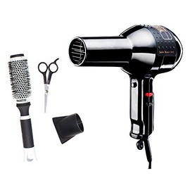 Timco PQSM-1800 Combo Secadora Profesional, Tijeras y Cepillo Redondo                                                                                 