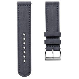 ZULUDIVER Croyde Canvas Watch Strap [Military Grey, 20mm]