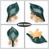 SUMNACON Ceramic Leaf Soap Dish Soap Saver Soap Holder Soap