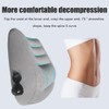Inflatable Travel Pillow Portable PVC Flocking Head Neck Lumbar Support
