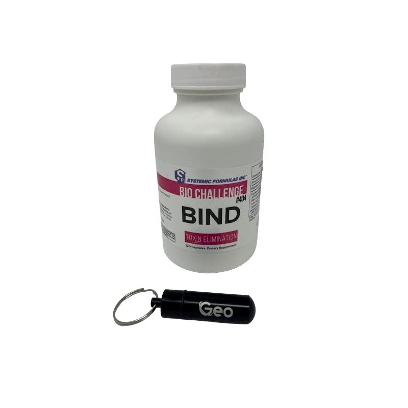Systemic Formulas #404 Bind 120 Capsules, Activated Charcoal Capsules Powerful