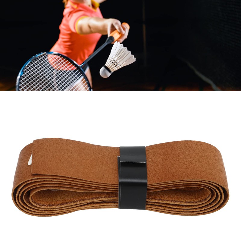 Badminton Racket Leather Grip, Tennis Racket Grip Overgrip Band, Replacement