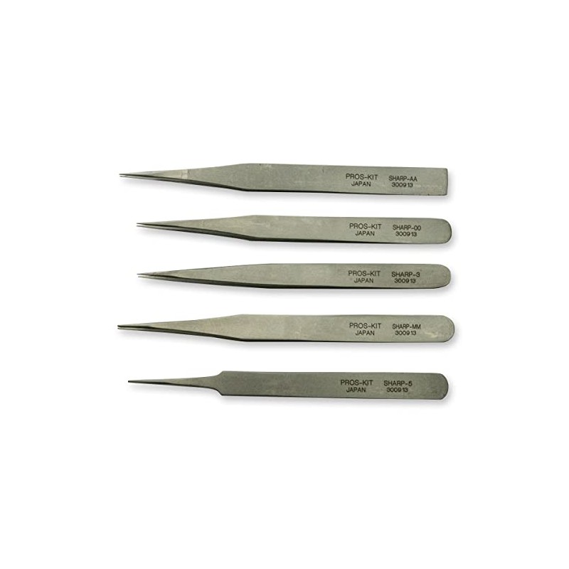 Pro Quality Japan Made Tweezers x5 Set for Watchmakers Non