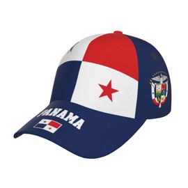 Baseball Cap Panama Flag Hats Adjustable Size for Running Workouts and Outdoor Activities All Seasons for Men Or Women