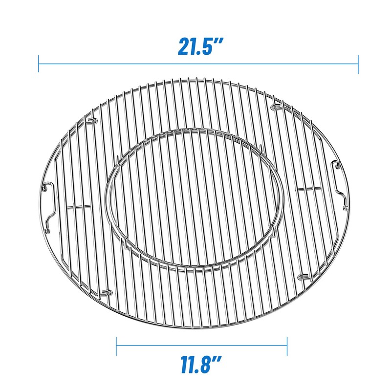 Skyflame Charkettle Double-Side Hinged Cooking Grate, Gourmet BBQ System Replacement
