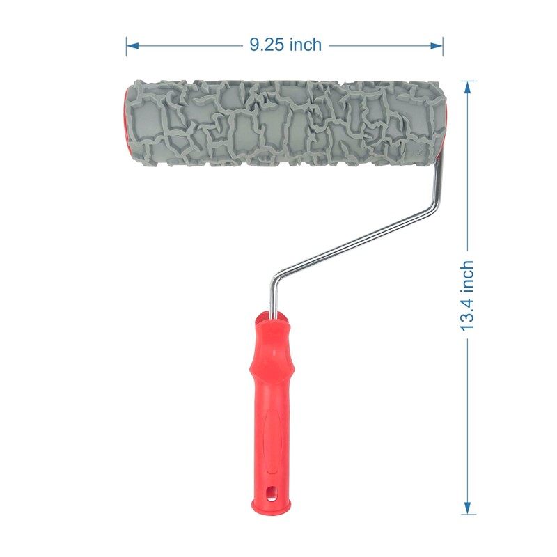 Nichiyo 10'' Patterned Paint Roller for Wall Decoration Classic Brick