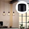HINZIC 4Pcs Black Light Socket Shade Rings 1-1/2 Metal Lamp