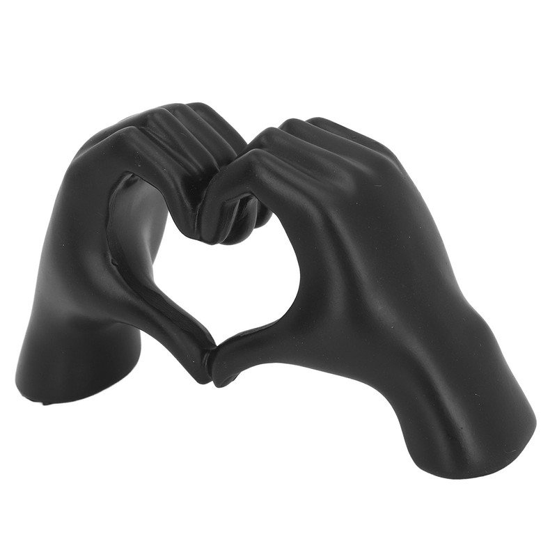 Hand Sculpture Ornament, Resin Heart Hands Sculpture for Coffee Table