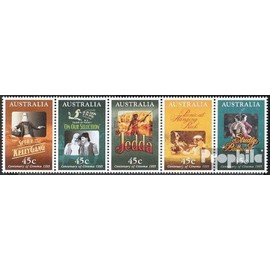 Australia 1478-1482 Five Strips (Complete.Issue.) unmounted Mint/Never hinged ** MNH 1995 Cinema: Filmplakate (Stamps for Collectors) Celebrities/Film/Theater/Radio
