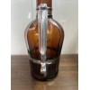 Muster Geschutzt 2L Amber Glass Beer Growler With Ornate Handle