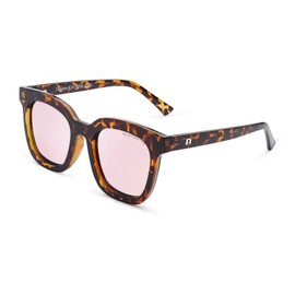 Clandestine Vintage Collections - Men and Women Anti-Glare HD Unisex Sunglasses, Quadrato Habana - Pink