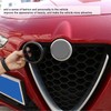 Compatible with Alfa Romeo Giulia Front Grille Emblem Glossy Black