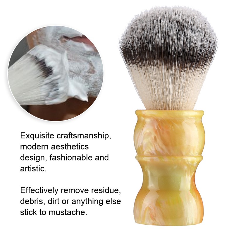 Professional Manual Beard Shaving Brush Dense Nylon Hair Men Mustache